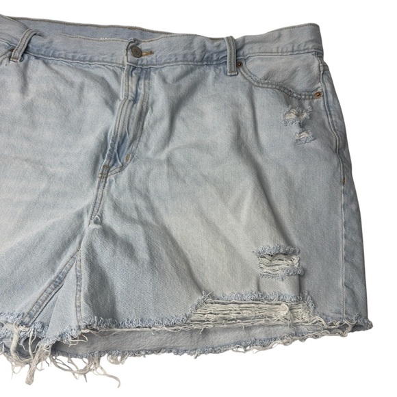 Old Navy Blue Jean Shorts Distressed Cut-Off Style - Picture 2 of 6